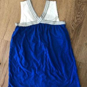 Crew cuts tank with sparkle silver embellishment